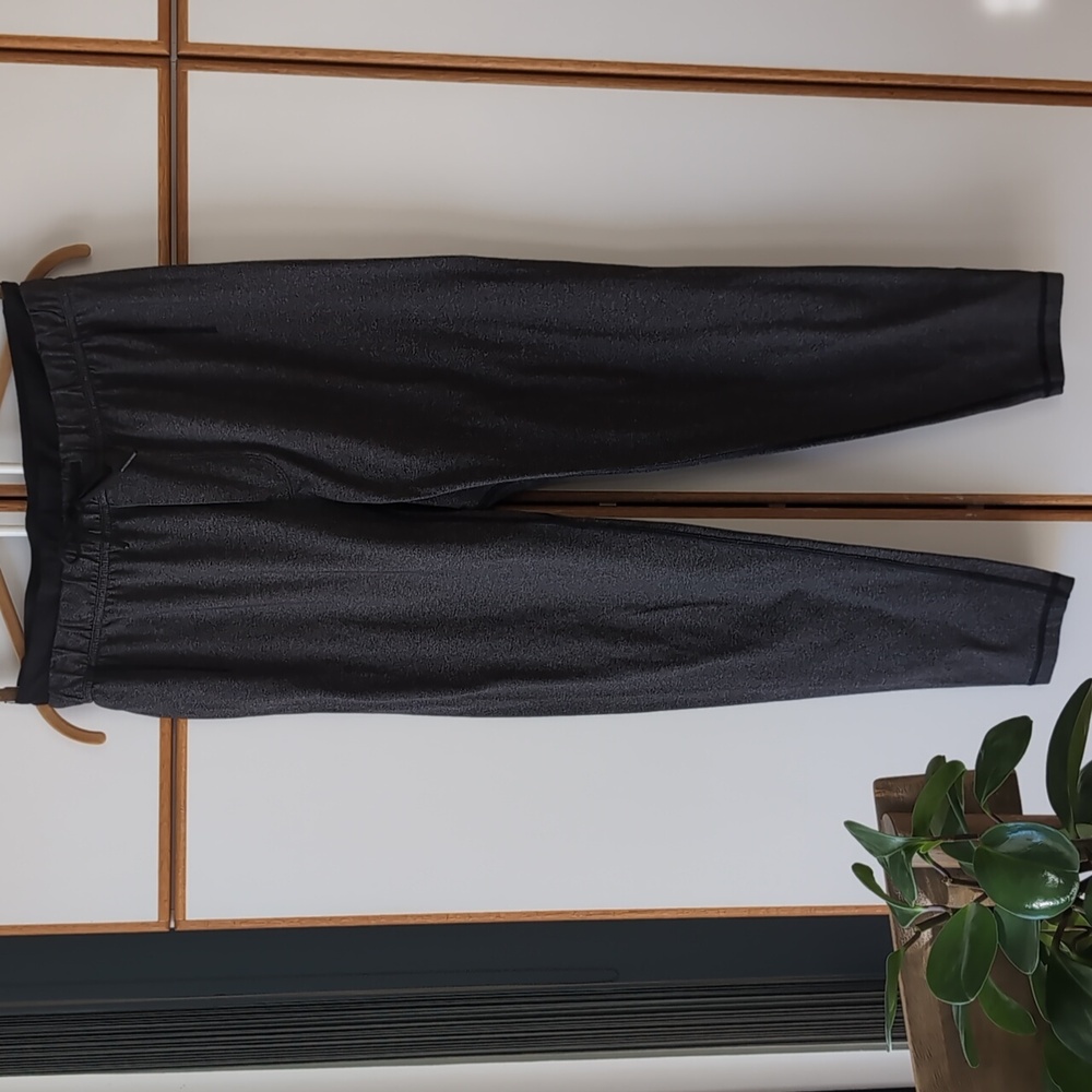 Lululemon On The Mat Pull-on Drawstring Active Pants M Heather Black